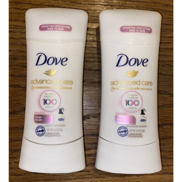 Dove Advanced Care Invisible Antiperspirant Deodorant Stick No White Marks -TWO - Picture 1 of 2